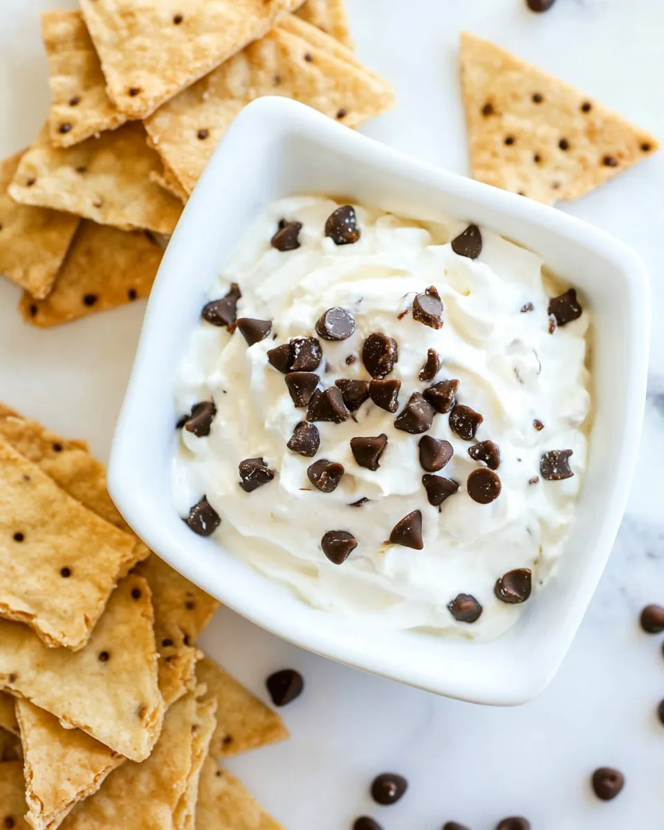 Easy Perfectly Sweet Cannoli Dip shot