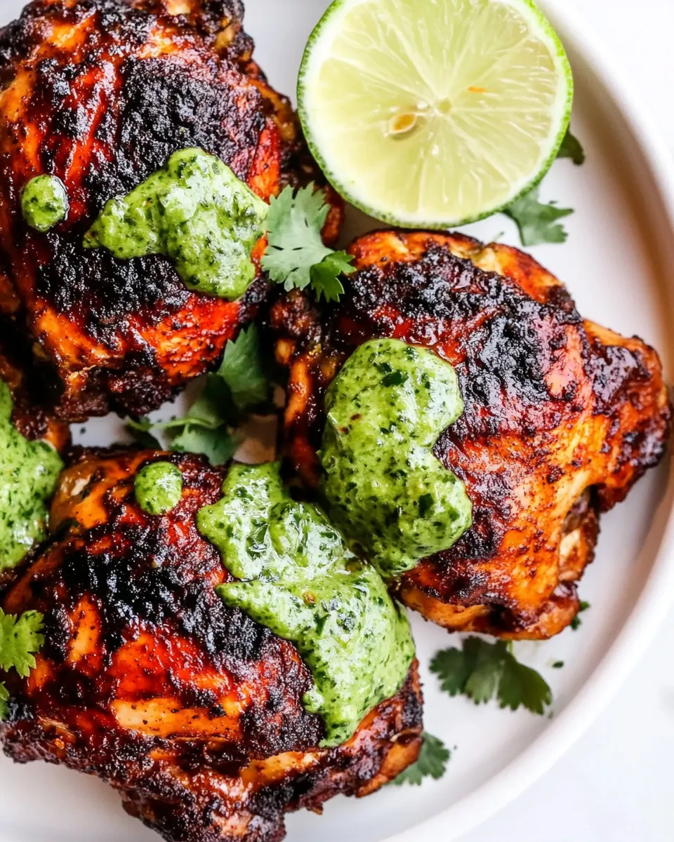 Easy Peruvian Chicken with Green Sauce recipe photo