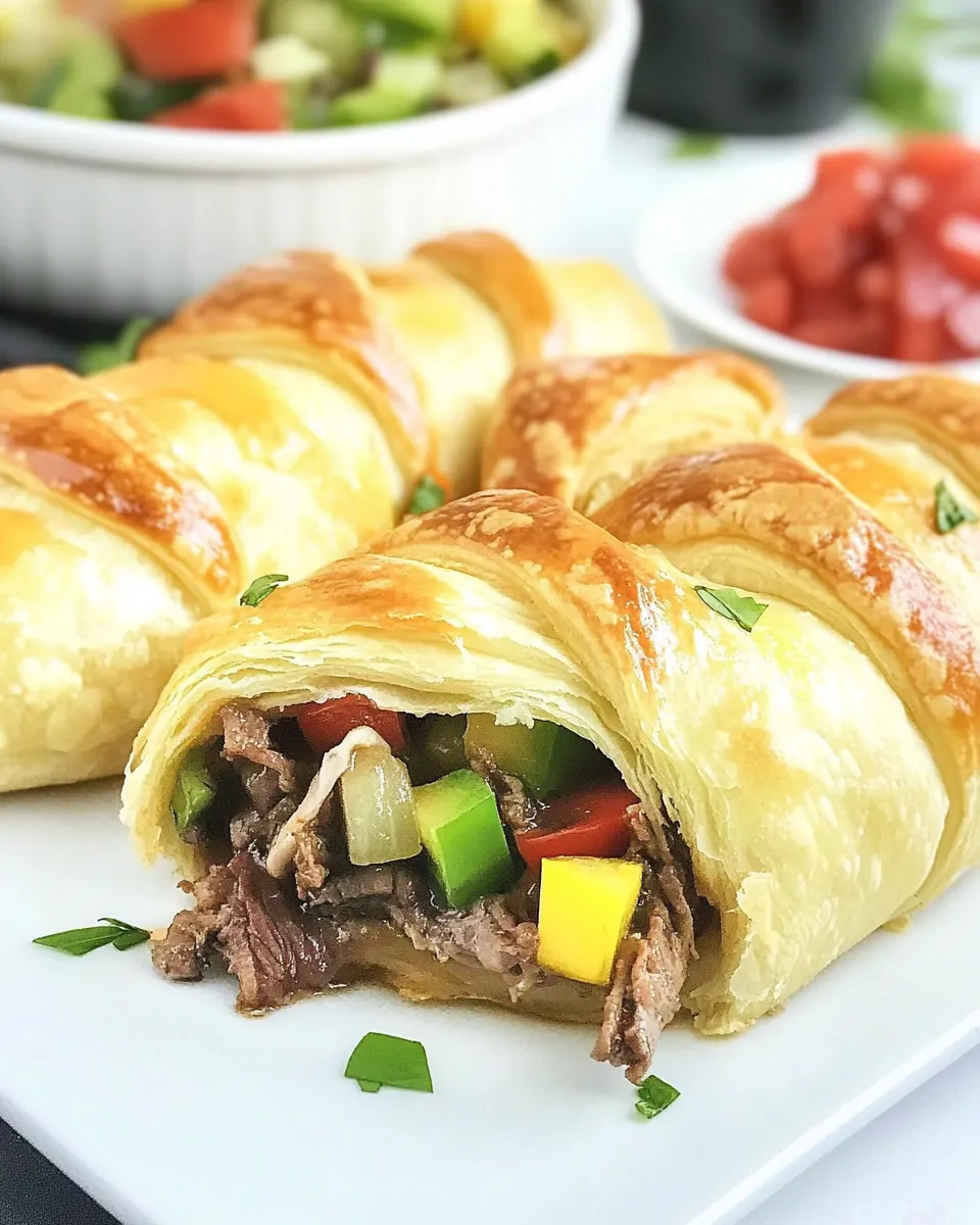 Delicious Philly Cheesesteak Crescents image