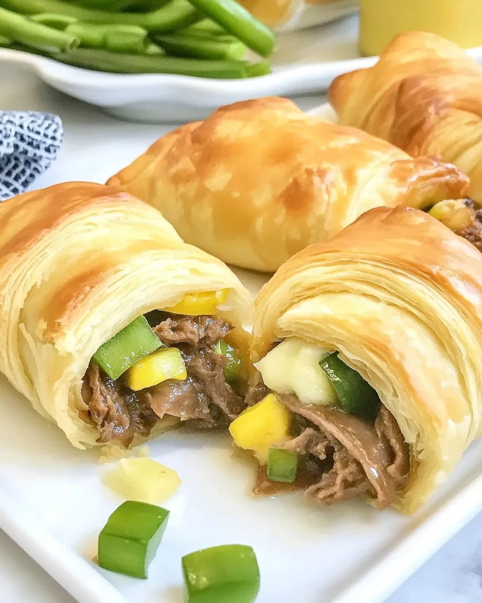 Classic Philly Cheesesteak Crescents recipe photo