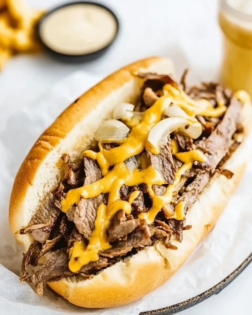 Easy Philly Cheesesteak Recipe shot