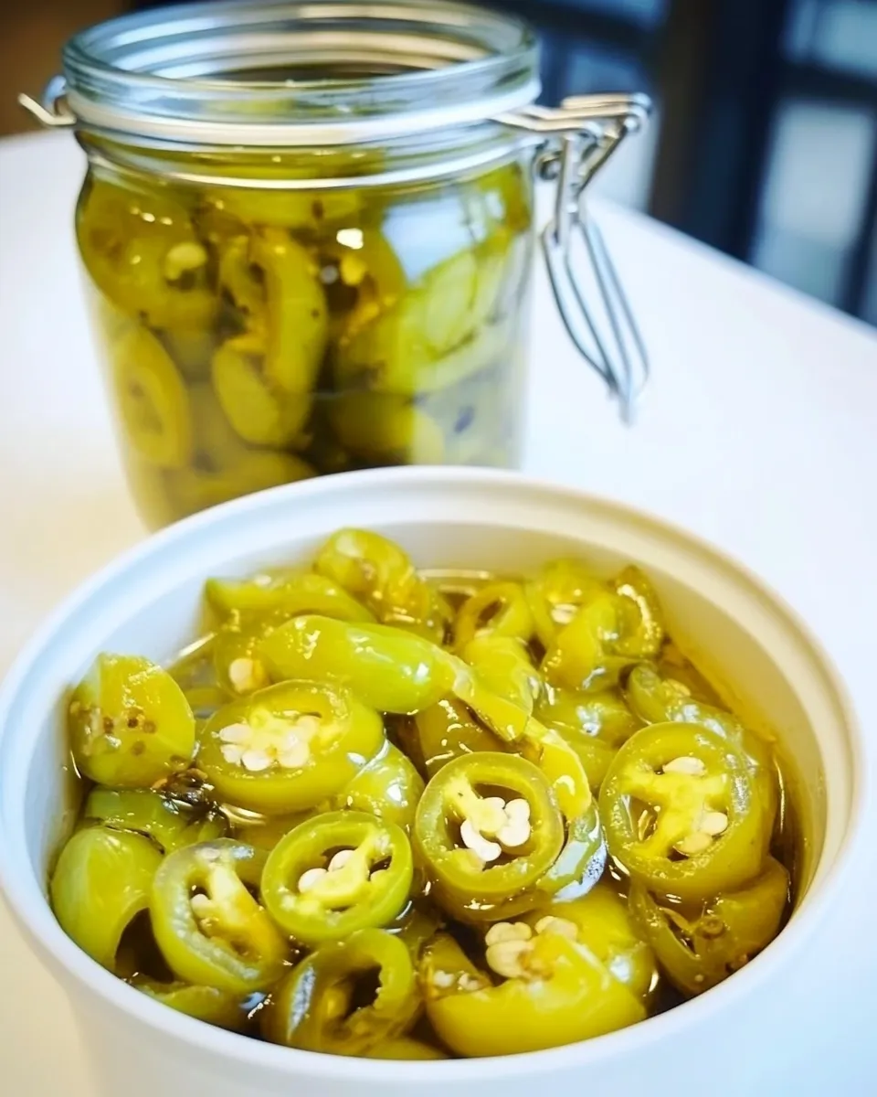 Tasty Pickled Chilies shot