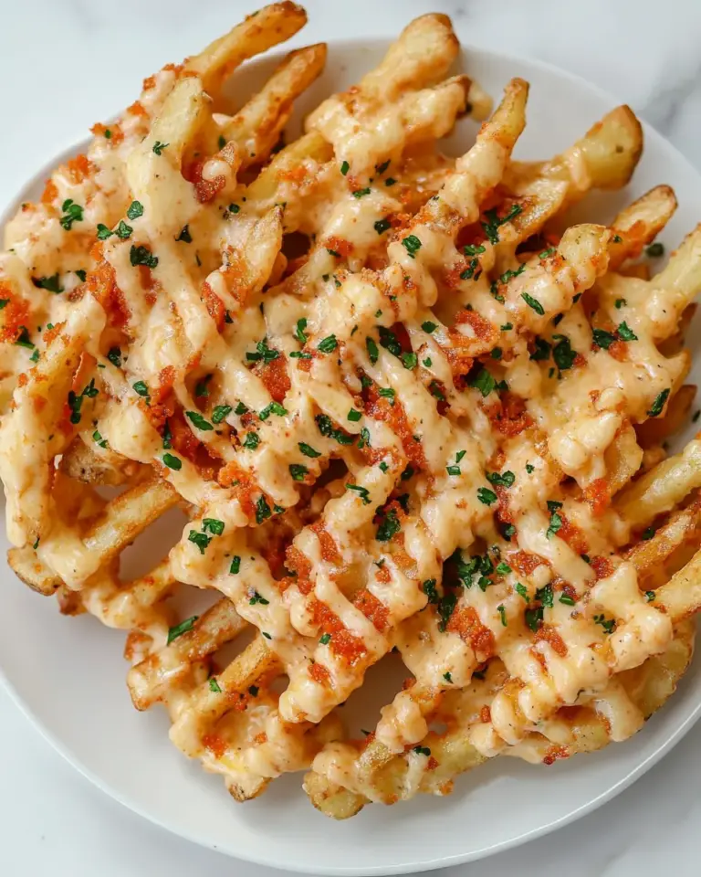 Homemade Pimento Cheese Fries. recipe image
