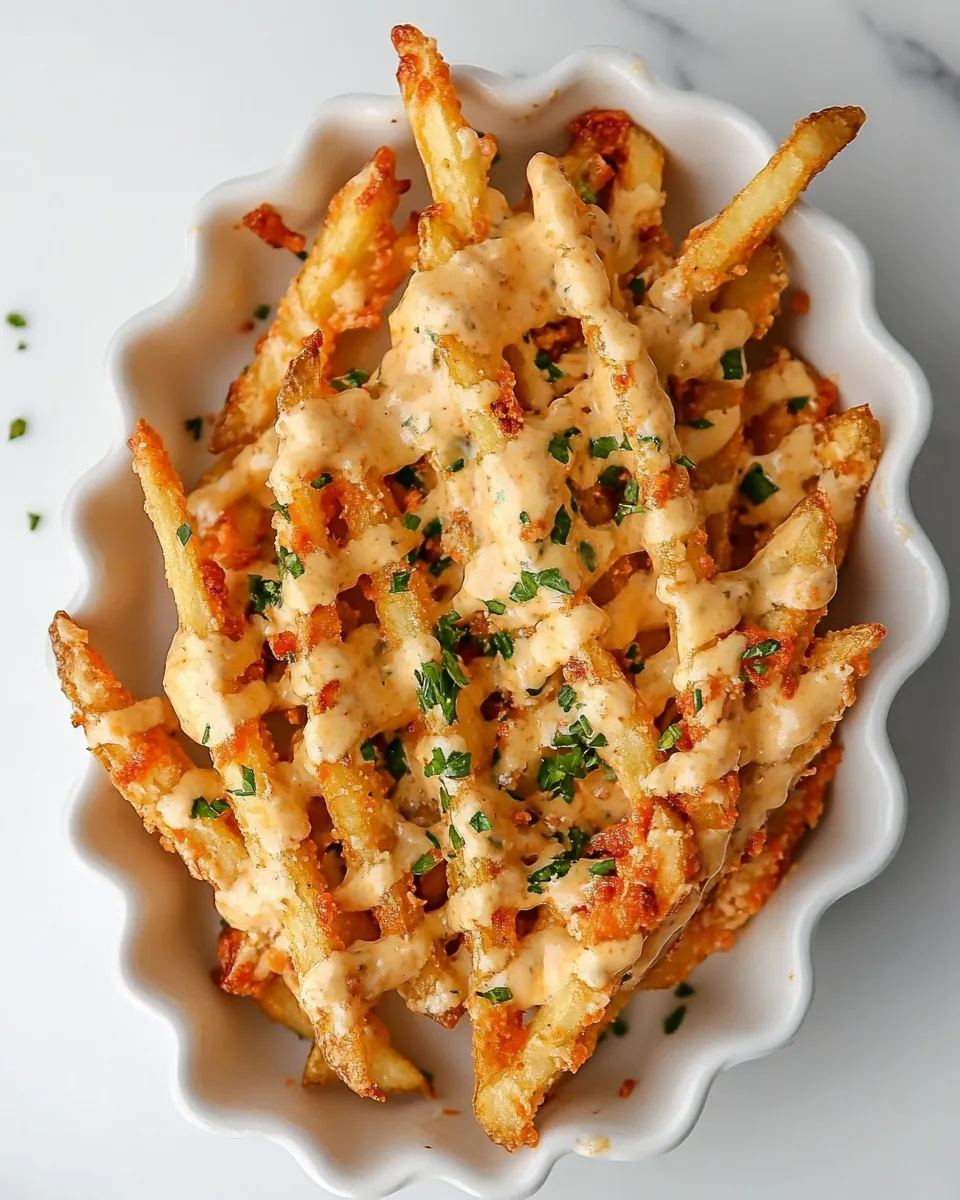 Perfect Pimento Cheese Fries. shot