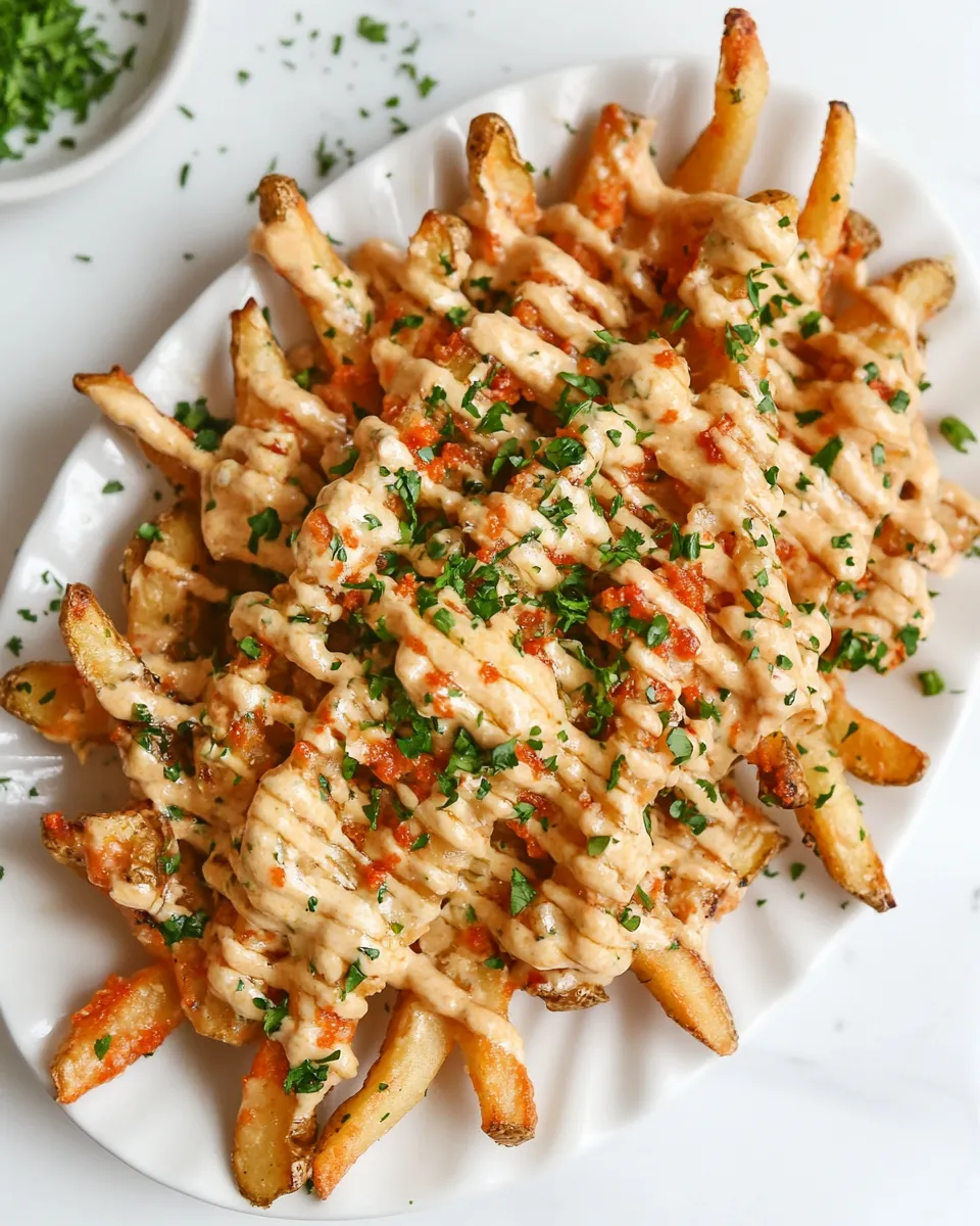 Simple Pimento Cheese Fries. photo