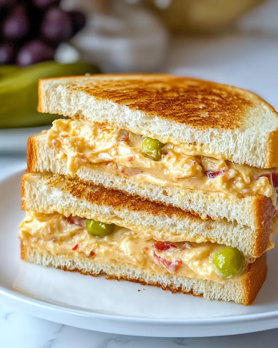 Delicious Pimento Cheese Sandwich shot