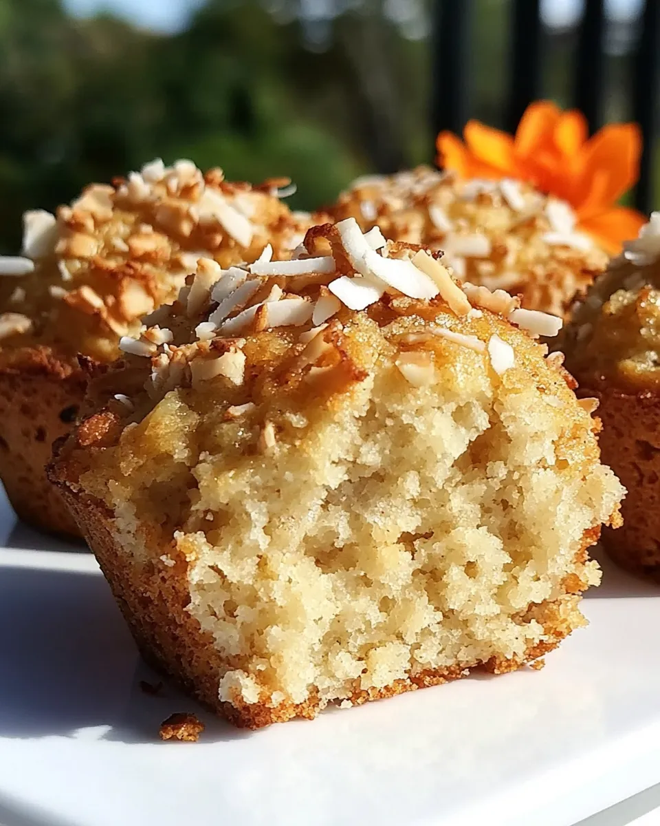 Tasty Pineapple Coconut Muffins shot