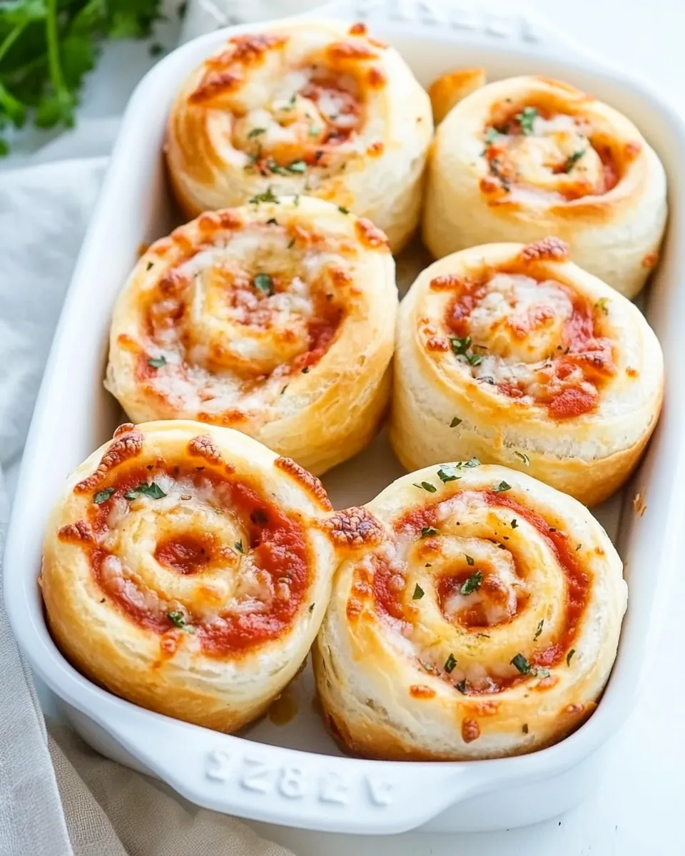 Easy Pizza Rolls food shot