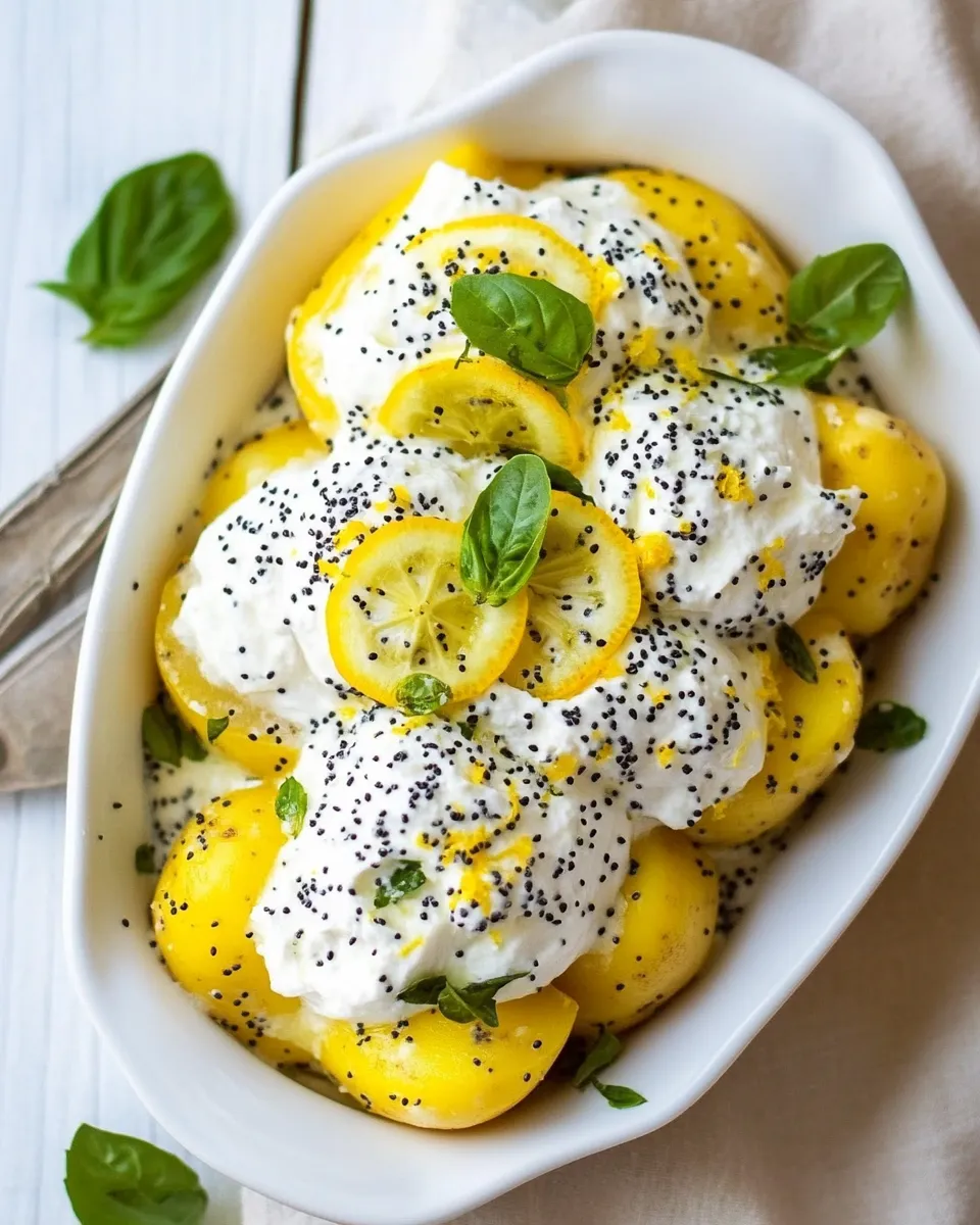 Classic Potatoes with Lemon Poppy Ricotta image