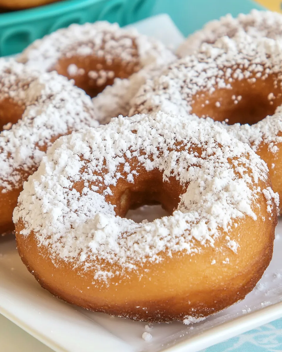 Classic Powdered Donuts image
