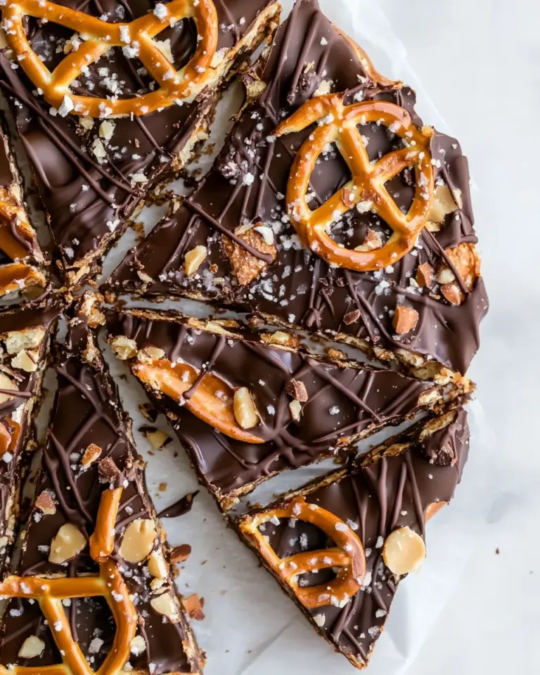 Best Pretzel Peanut Butter Stuffed Chocolate Bark. recipe image