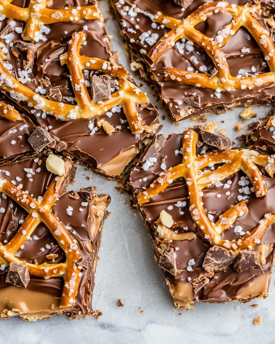 Ultimate Pretzel Peanut Butter Stuffed Chocolate Bark. photo
