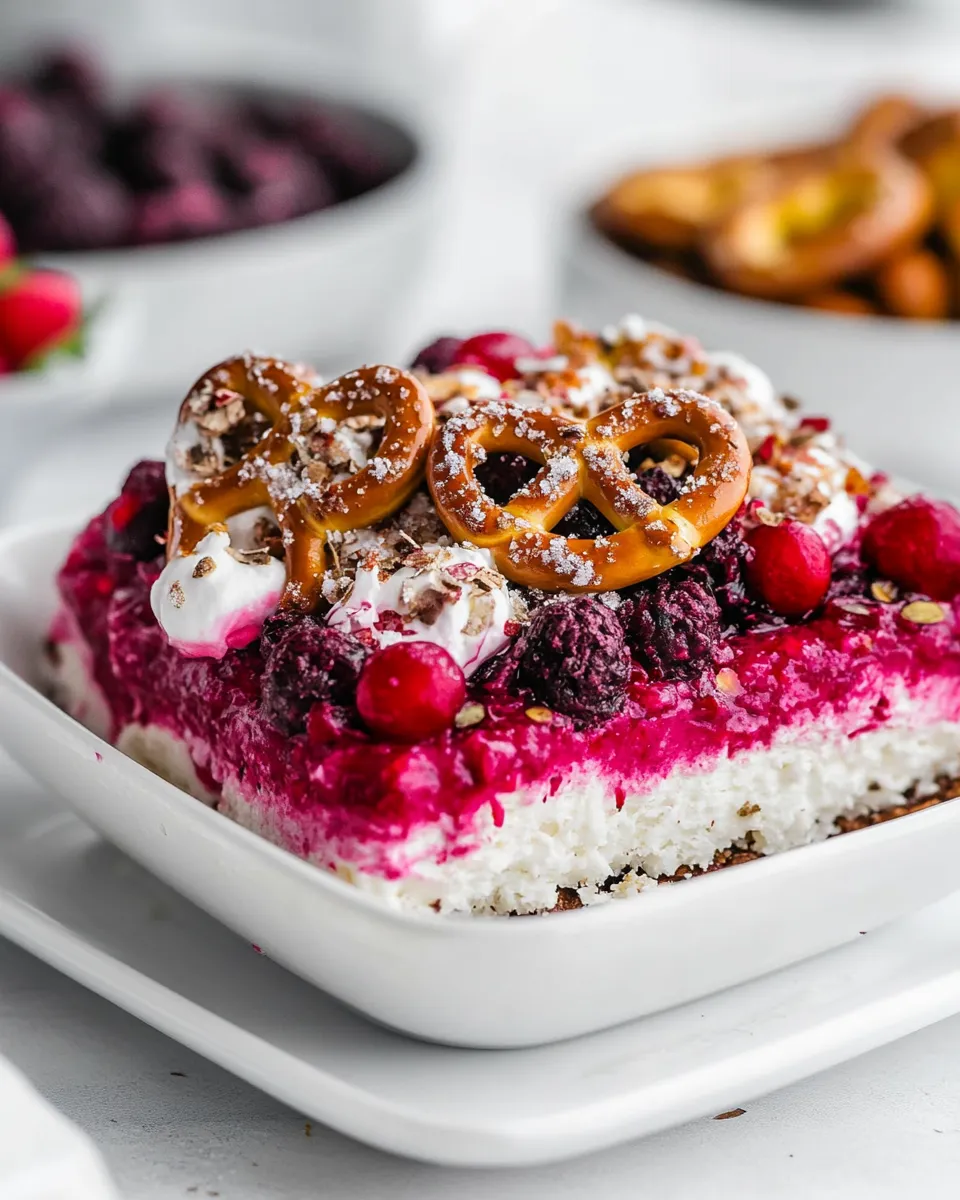 Easy Pretzel Salad recipe photo
