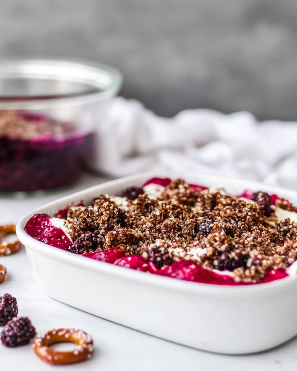 Delicious Pretzel Salad shot