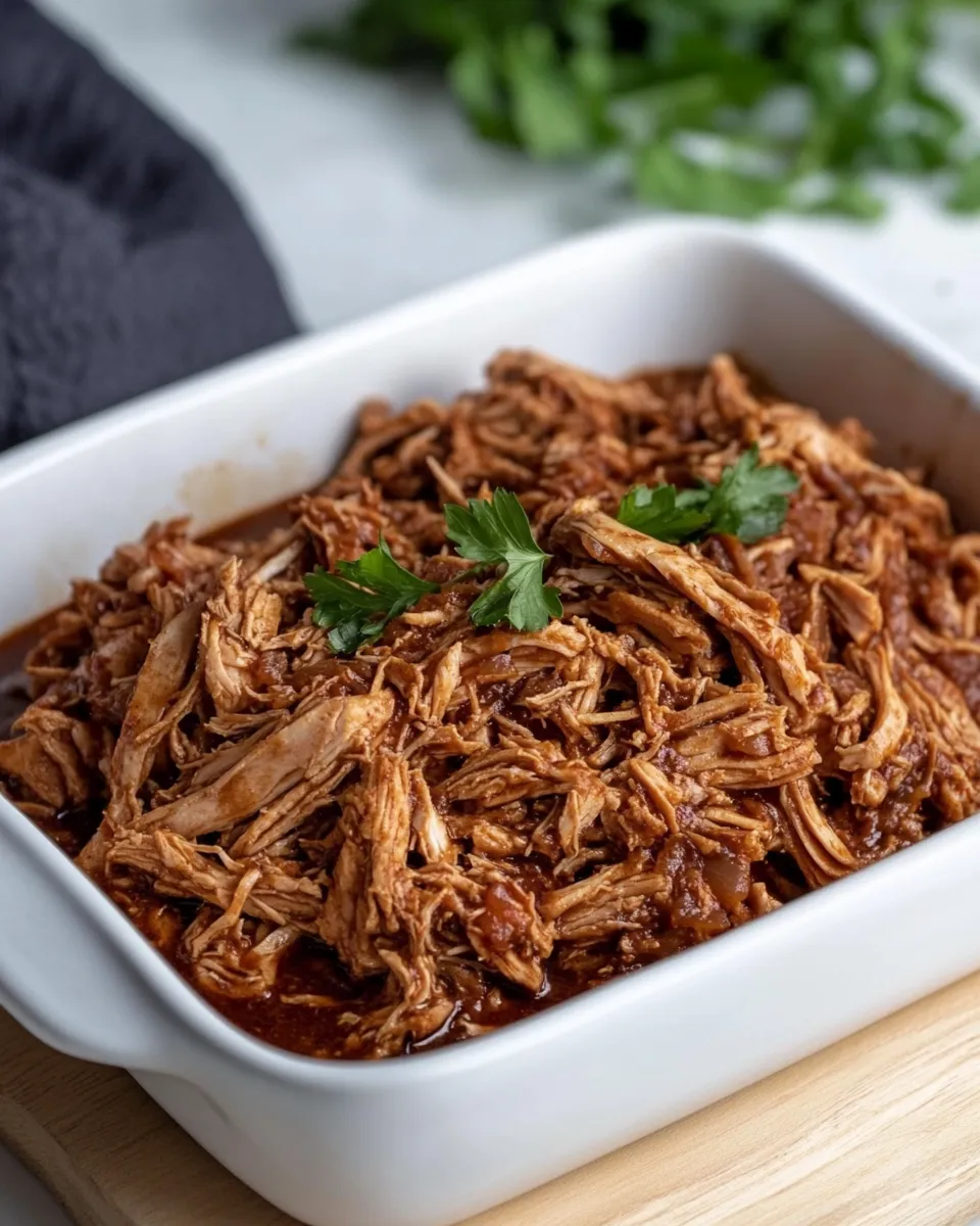 Delicious Pulled Chicken Recipe dish photo