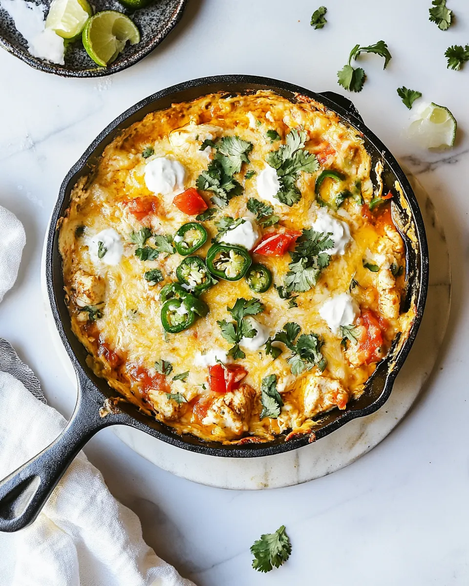 Quick Queso Chicken Skillet recipe photo