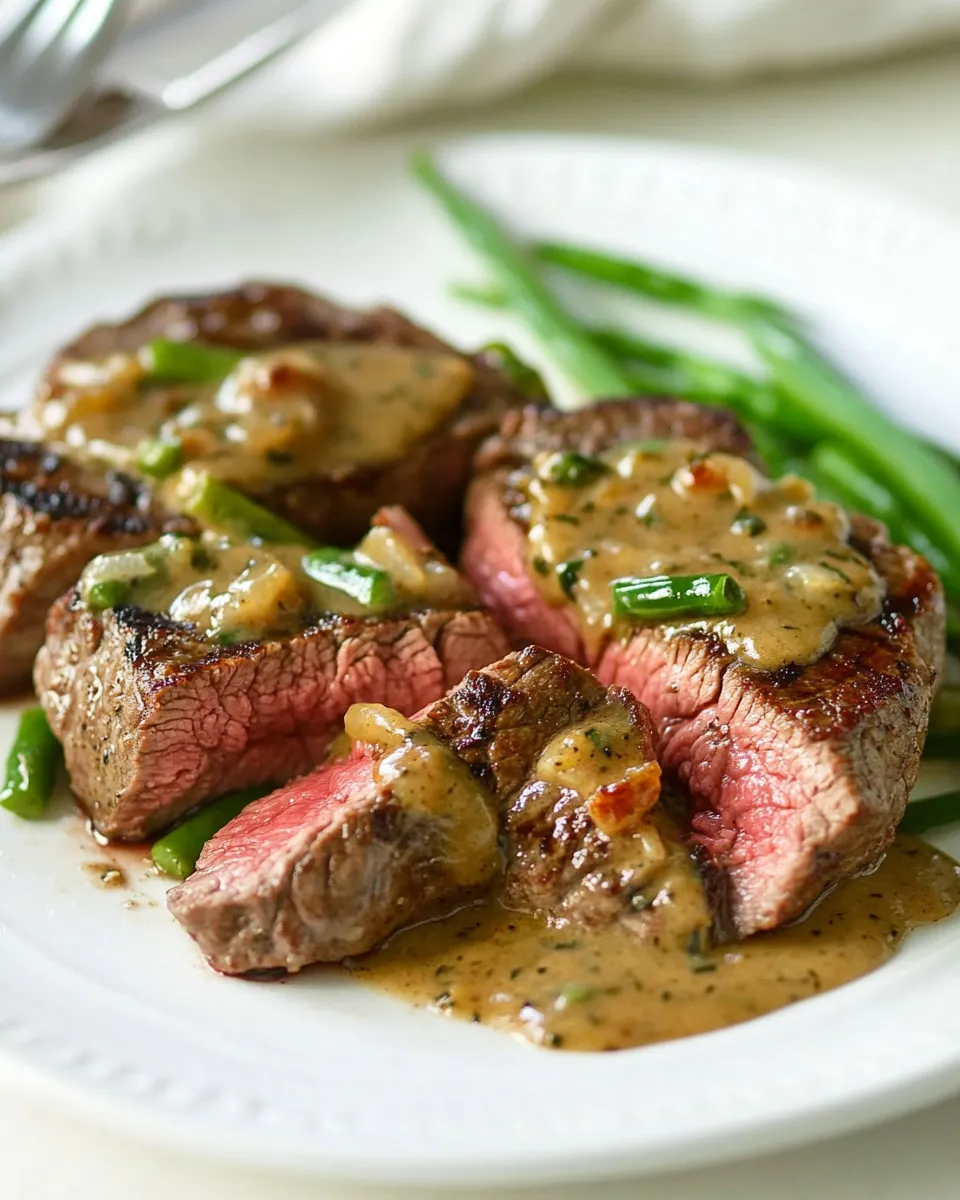 Easy Quick and Easy Broiled Steak With Mustard Sauce recipe photo