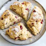 Homemade Quick and easy pomegranate scones photo