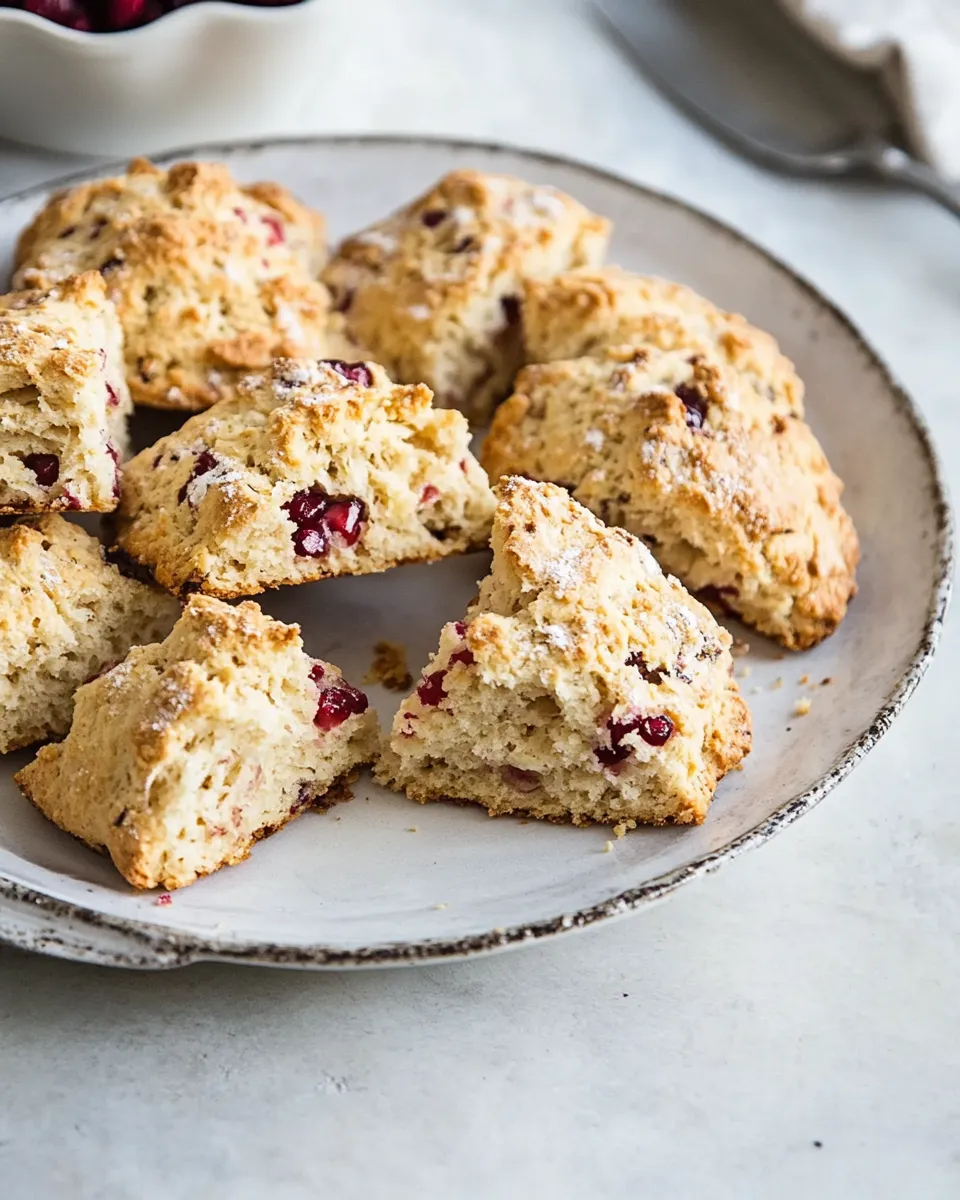 Best Quick and easy pomegranate scones recipe photo