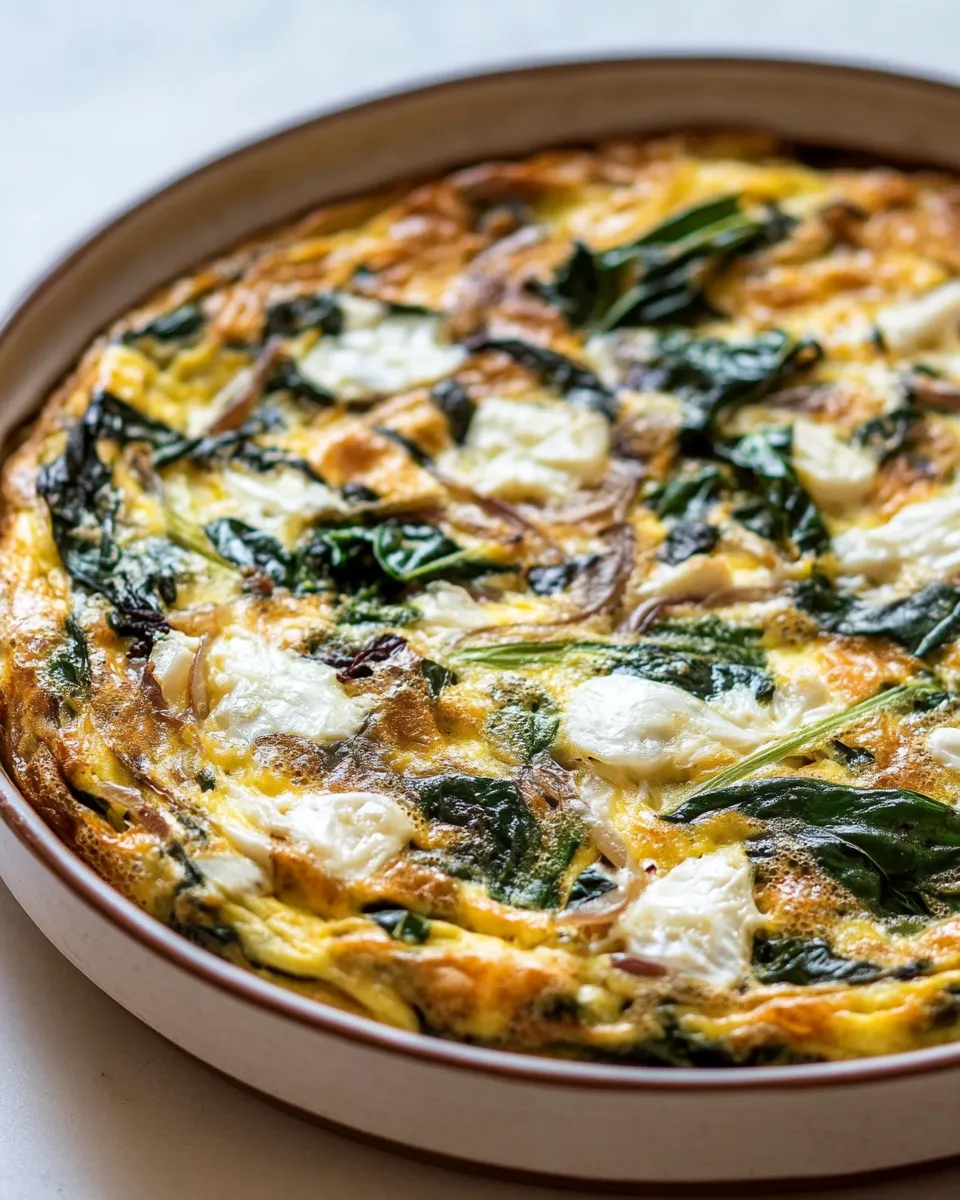 Savory Quinoa Chard Frittata with Balsamic Onions image