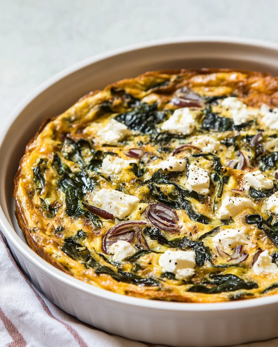 Delicious Quinoa Chard Frittata with Balsamic Onions recipe photo