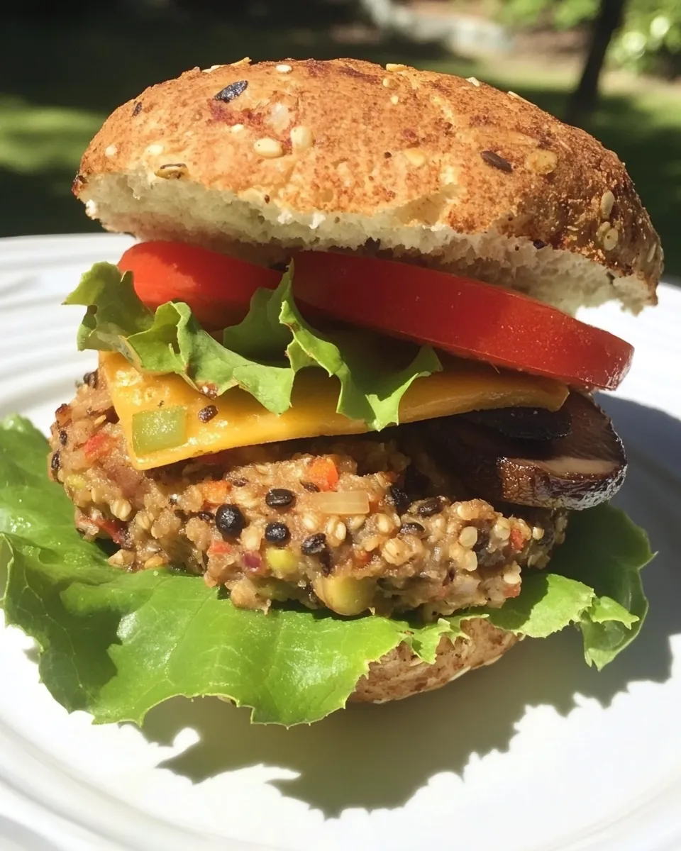 Classic Quinoa Mushroom Burger image