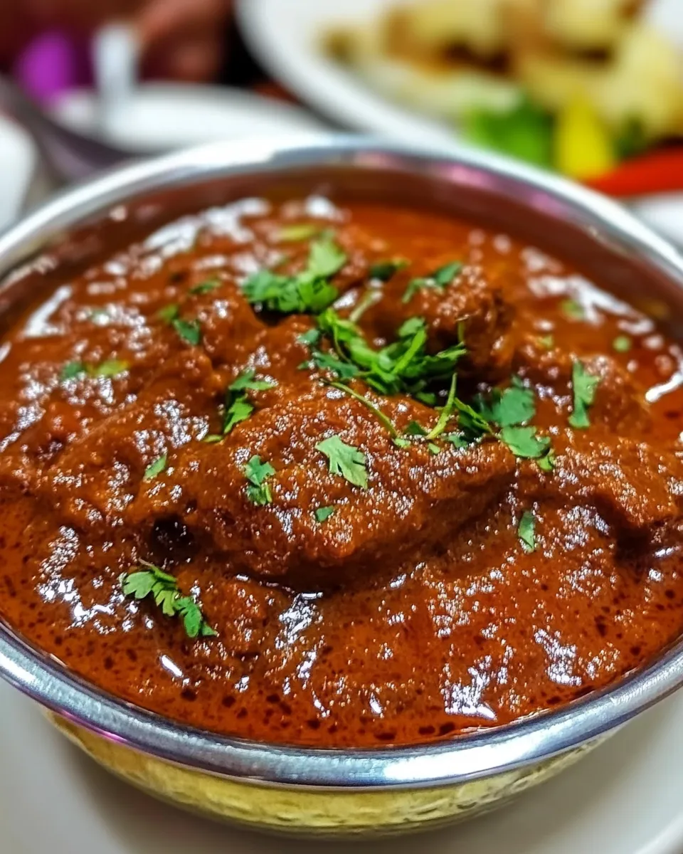 Easy Rajasthani Laal Maas Recipe shot