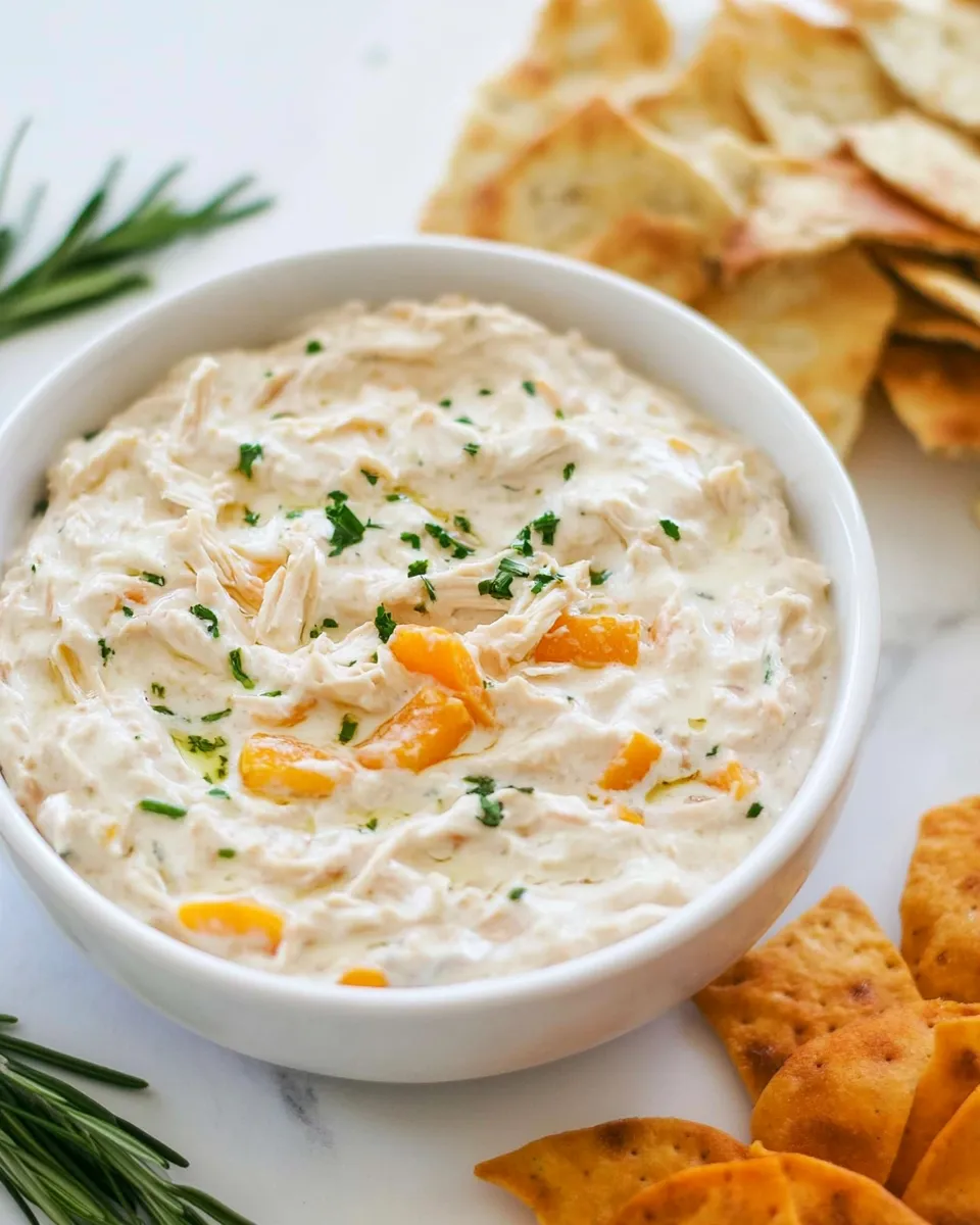 Easy Ranch Chicken Dip image