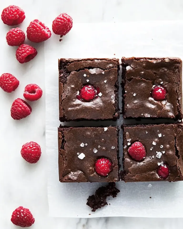 Homemade Raspberry Sea Salt Brownies photo