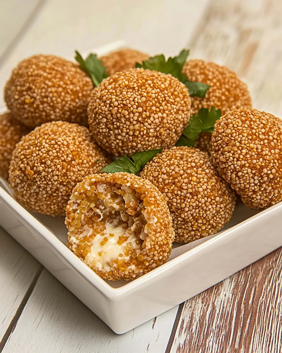 Easy Red Lentil & Mozzarella Croquettes recipe photo