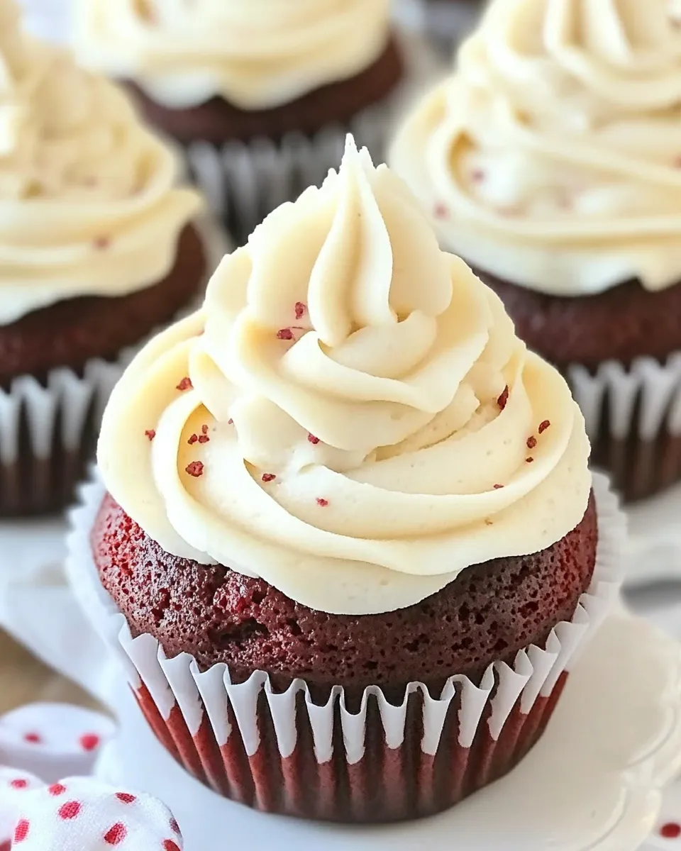 Easy Red Velvet Cupcakes with Cream Cheese Frosting recipe photo