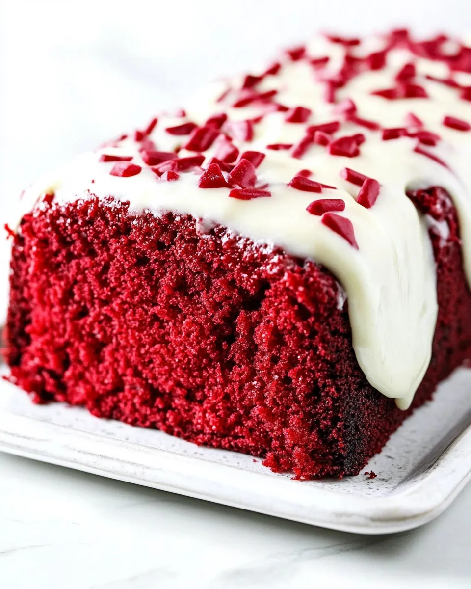 Classic Red Velvet Pound Cake image
