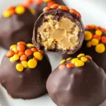 Homemade Reeses Pieces Peanut Butter Truffles photo