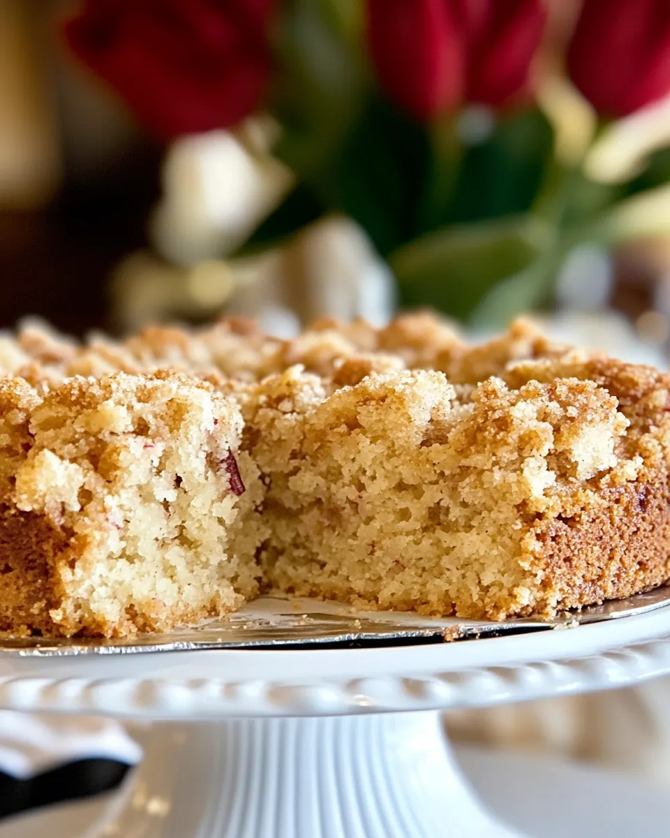 Classic Rhubarb Crumb Cake image