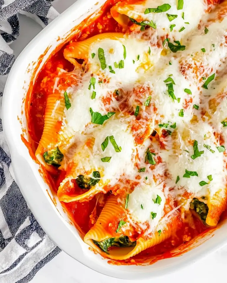 Homemade Ricotta and Spinach Stuffed Shells photo