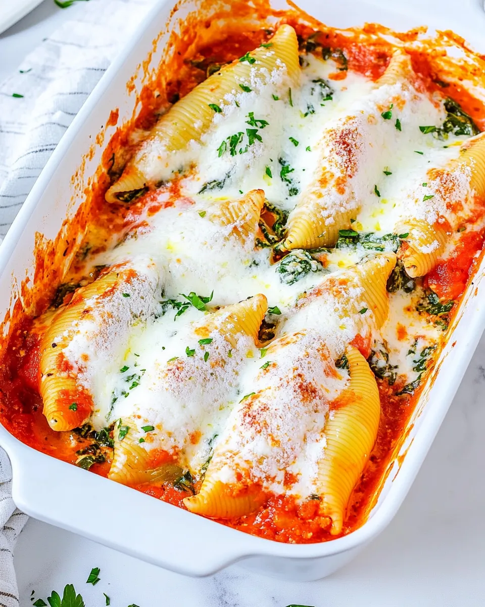 Classic Ricotta and Spinach Stuffed Shells image