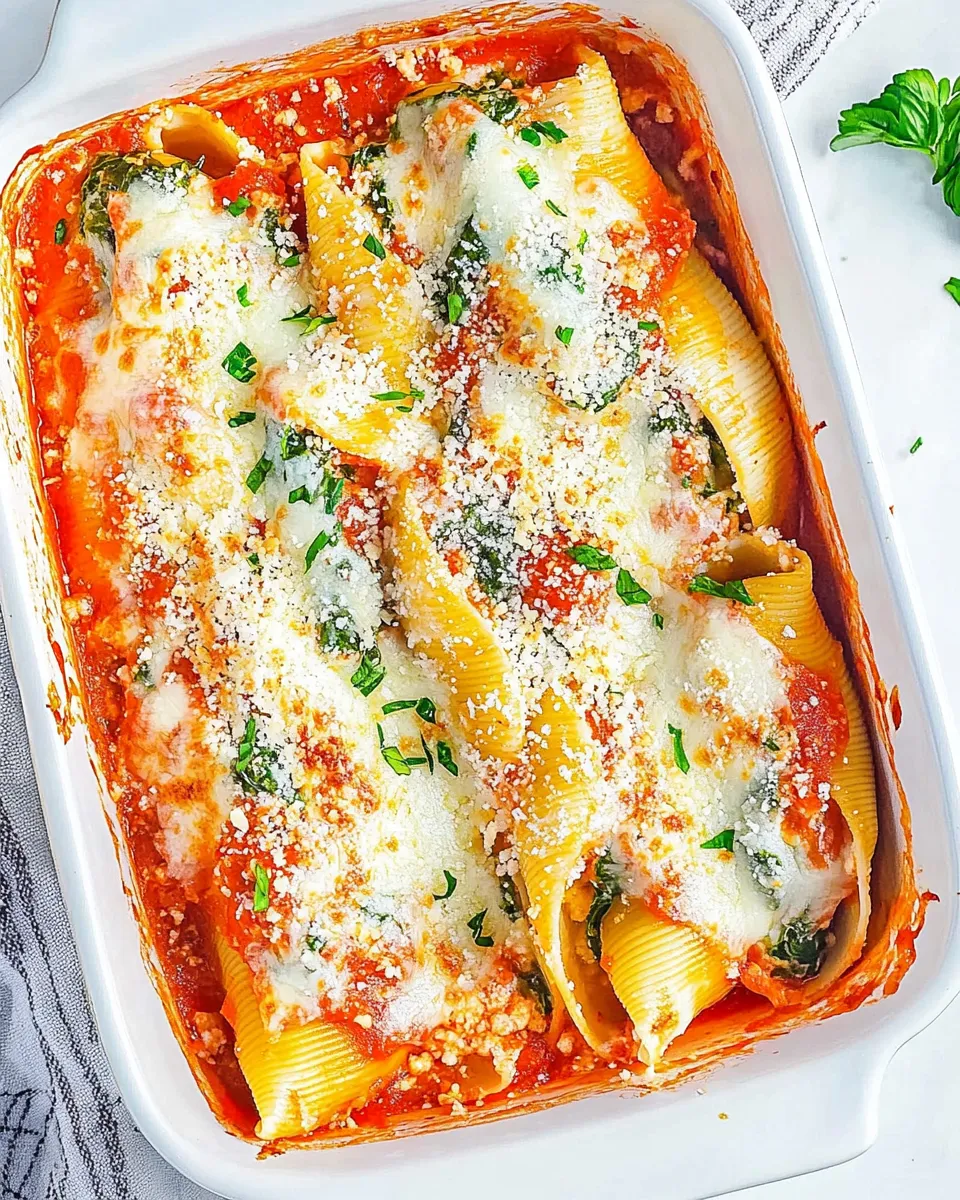 Easy Ricotta and Spinach Stuffed Shells recipe photo