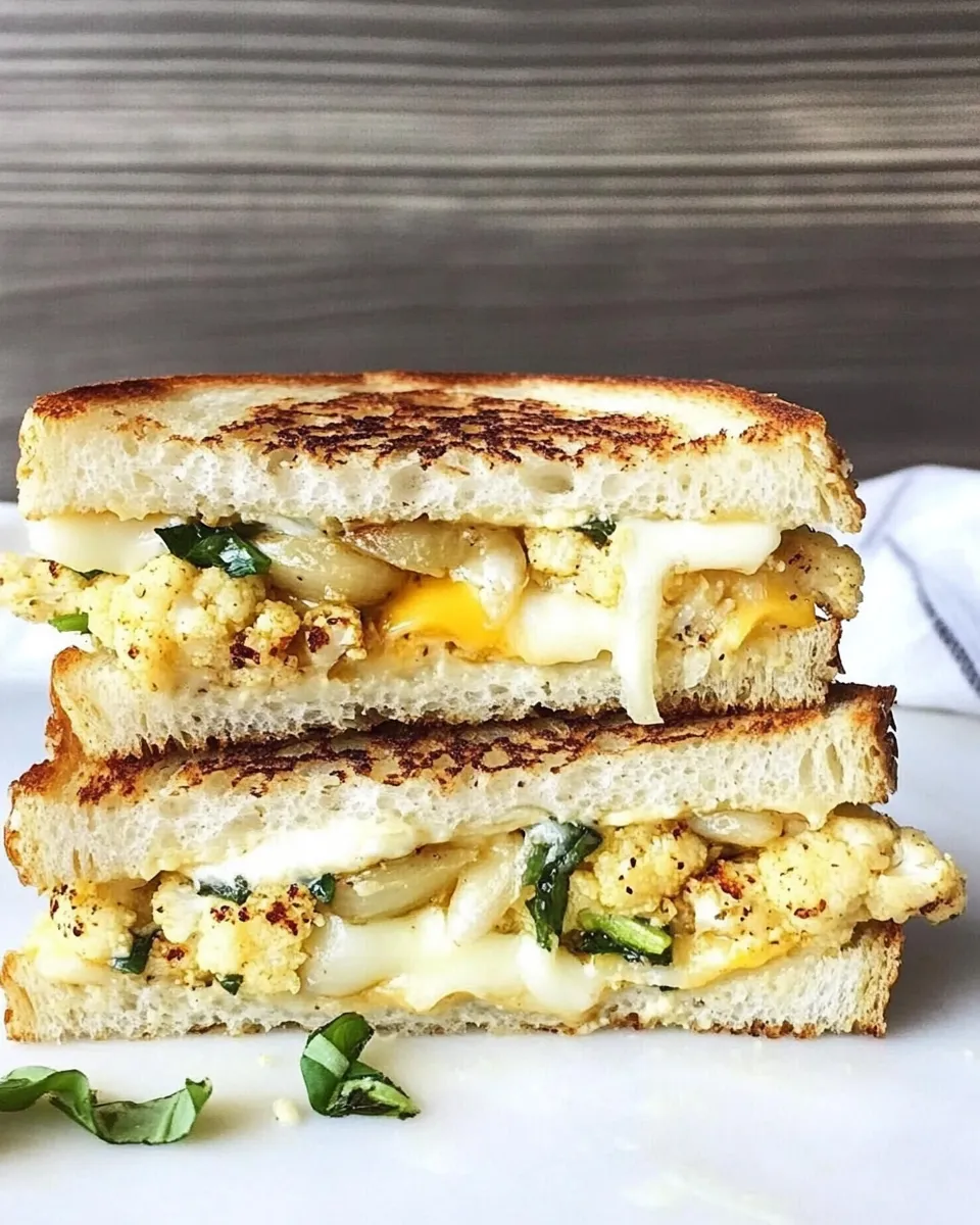 Classic Roasted Cauliflower Grilled Cheese dish photo