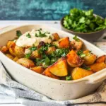 Easy Roasted Potatoes with Tahini Yogurt Sauce recipe photo