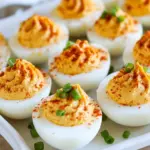 Homemade Roasted Red Pepper Deviled Eggs photo