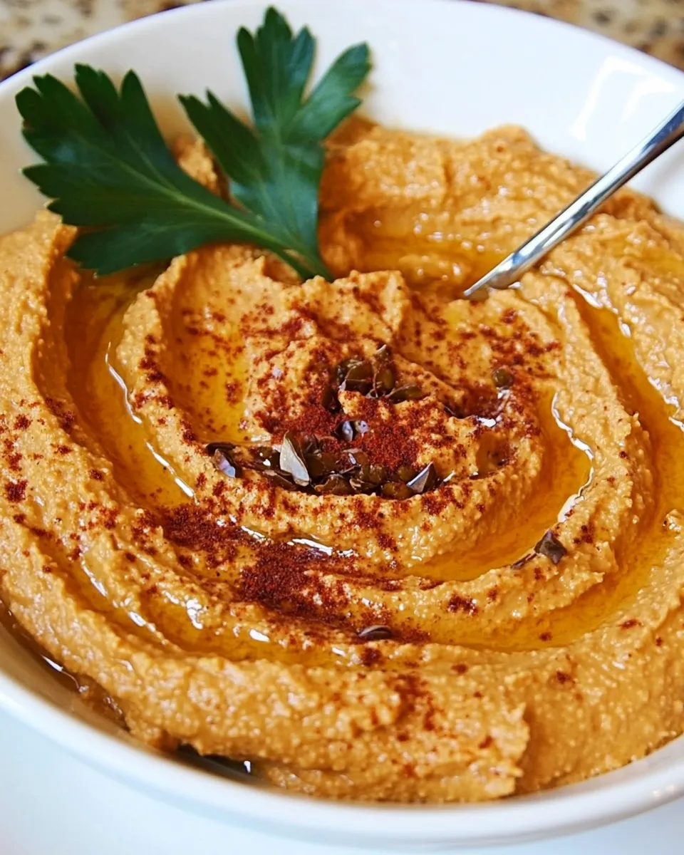Homemade Roasted Tomato Hummus photo