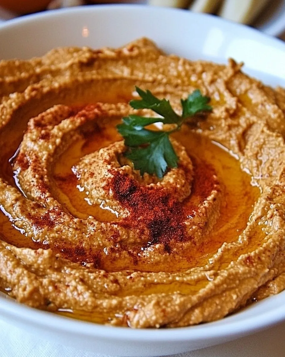 Easy Roasted Tomato Hummus recipe photo