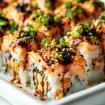 Homemade Salmon Sushi Bake recipe photo
