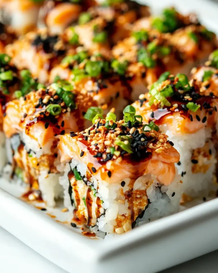 Homemade Salmon Sushi Bake recipe photo