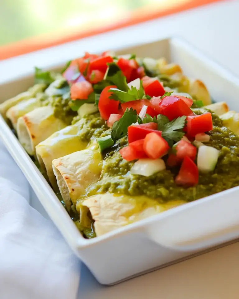 Homemade Salsa Verde Enchiladas recipe photo
