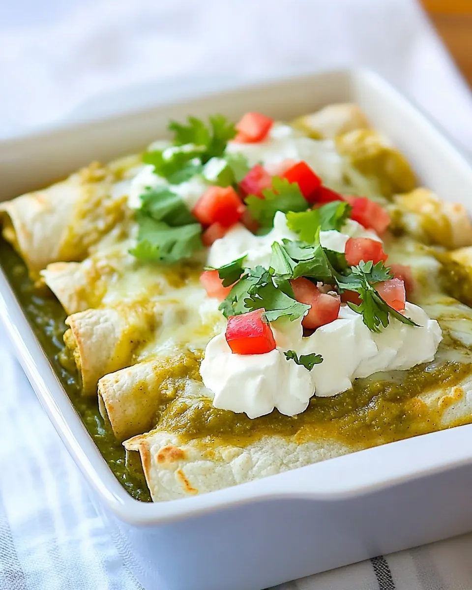 Classic Salsa Verde Enchiladas dish photo