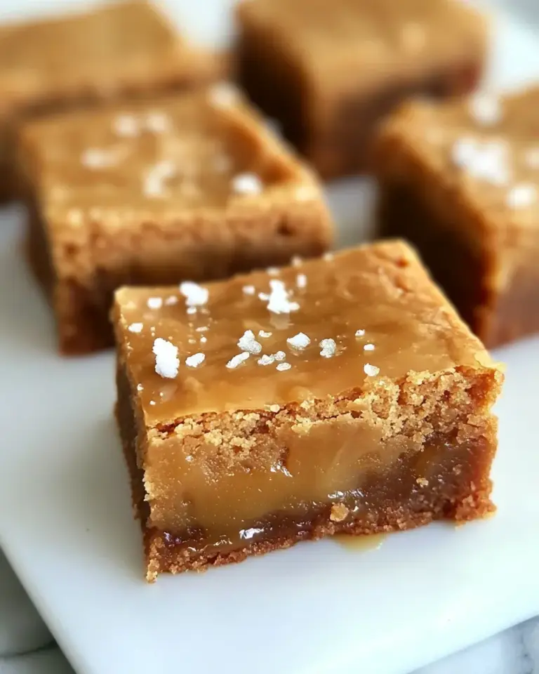 Homemade Salted Caramel Blondies Recipe photo