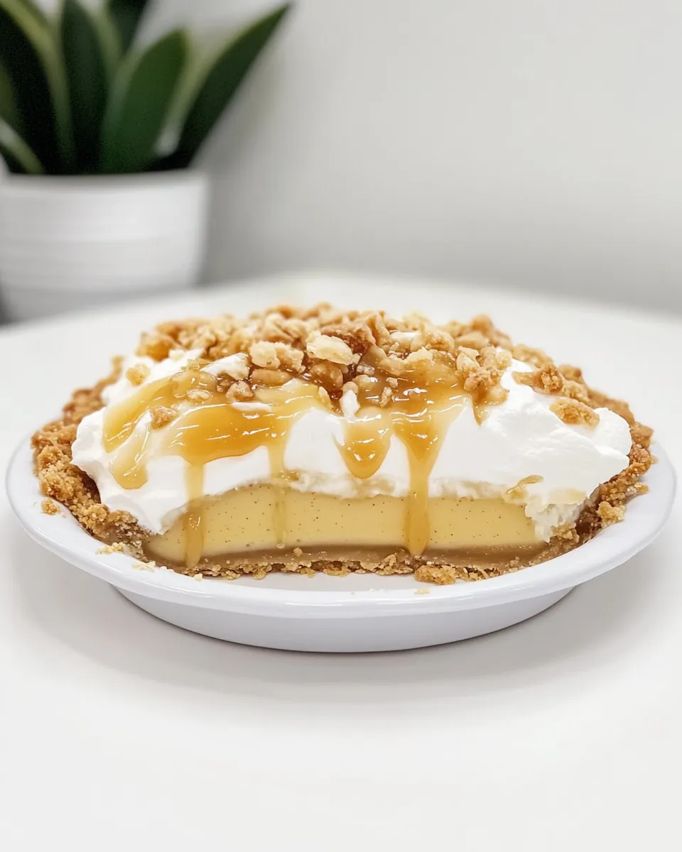 Delicious Salted Caramel Pie shot