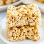 Homemade Salted Caramel Rice Krispie Treats photo