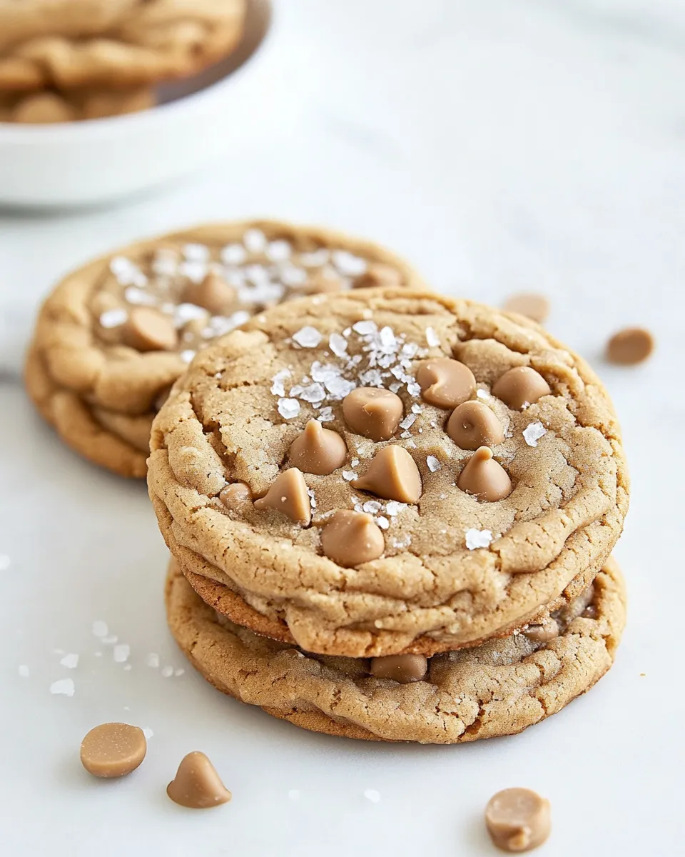 Homemade Salted Peanut Butter Chip Cookies photo